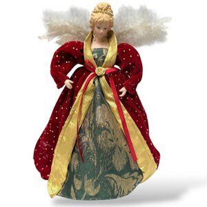 Vintage Angel Holiday Figurine Christmas Decor Tree Topper 12"